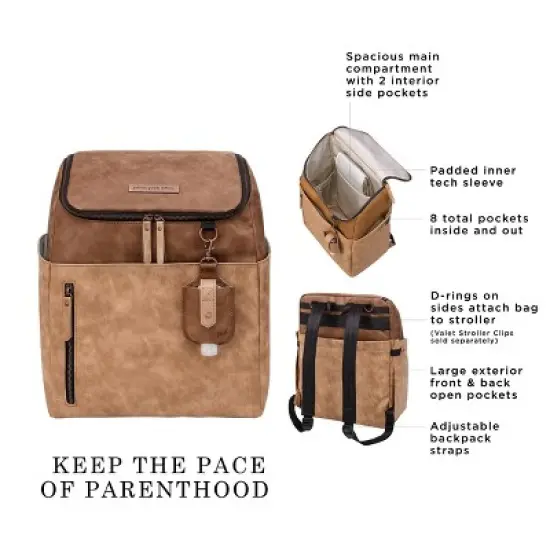 Petunia Pickle Bottom Tempo Backpack - Brioche image {12}