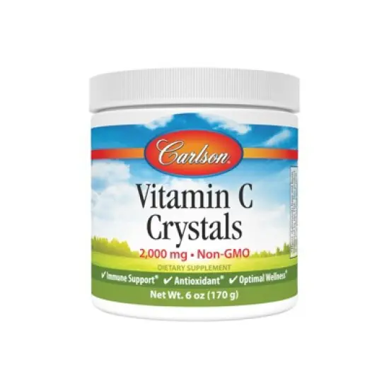 Carlson - Non-GMO Vitamin C Crystals, 2000 mg, Vitamin C Powder, Immune Support, Antioxidant image {5}
