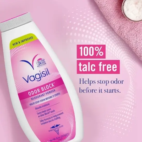 Vagisil Odor Block Deodorant Talc-Free Powder - 8oz image {2}