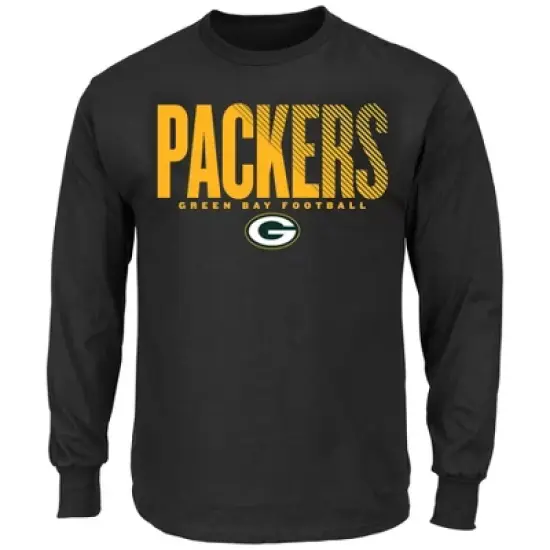 NFL Green Bay Packers Black Long Sleeve Core Big & Tall T-Shirt image {3}