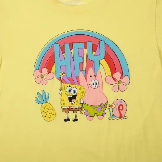 SpongeBob SquarePants Adult Juniors Sleepwear Set with Short Sleeve Tee and Sleep Pants image {3}