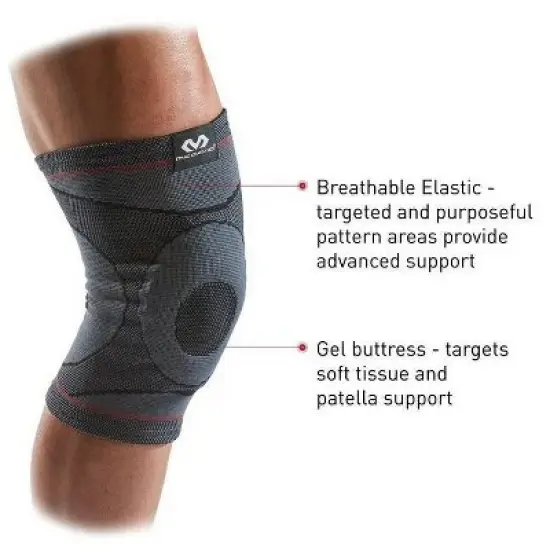 McDavid Sport Compression Knit Knee Sleeve with Gel Buttress image {3}