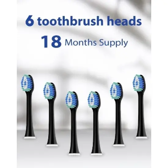 MySmile Electric Toothbrush Replacement Heads, 6 Packs image {2}