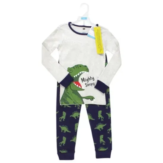 Hudson Baby Boy Cotton Pajama Set, Boy Dino image {1}