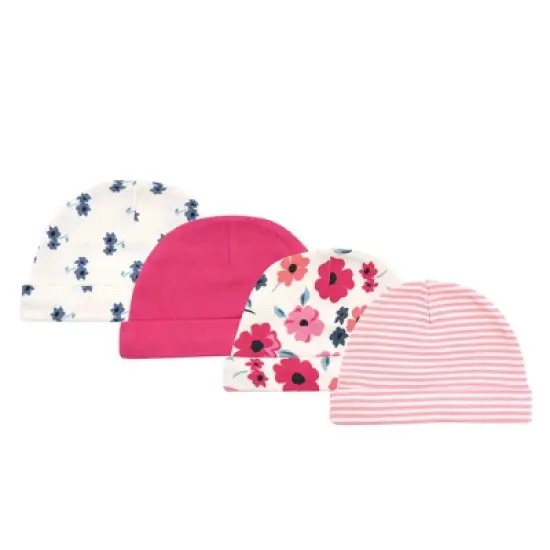 Touched by Nature Baby Girl Organic Cotton Layette Set and Giftset, Blue Garden Floral, 0-6 Months image {7}