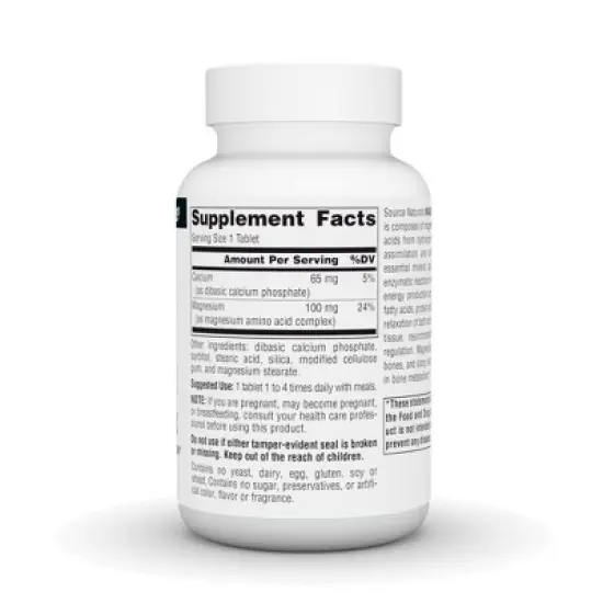 Magnesium by Source Naturals, Inc.  -  100 Tablet image {1}