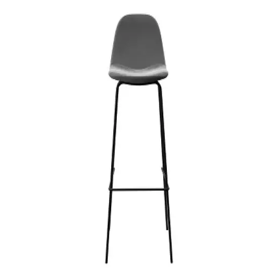 Inmod Sigfred Velvet Barstool (Set of 2) image {6}