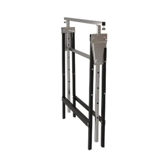 MaseiKar Heavy-Duty Adjustable Sawhorse Brackets 2 Pack, 2x4 Sawhorse Lifting Bracket, Stainless Steel Folding Sawhorse Stand, Workbench Support image {2}