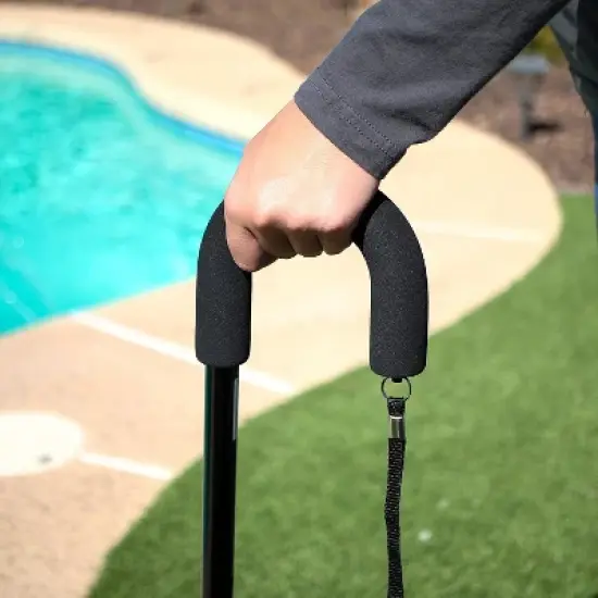 MABIS Foam Hand Grip Replacement for Standard Handle Canes, Thick Cushioned Foam, Black image {2}