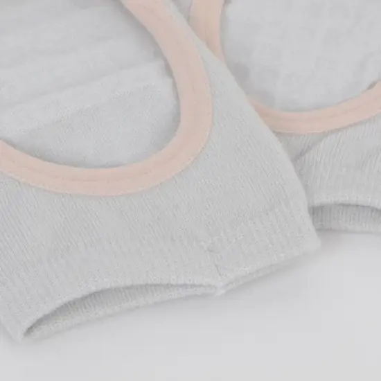 Anna-Kaci Women's Open Toe Yoga Socks with Anti-Slip Grip Sole Breathable Fabric for Barre and Pilates 2-Pack image {6}
