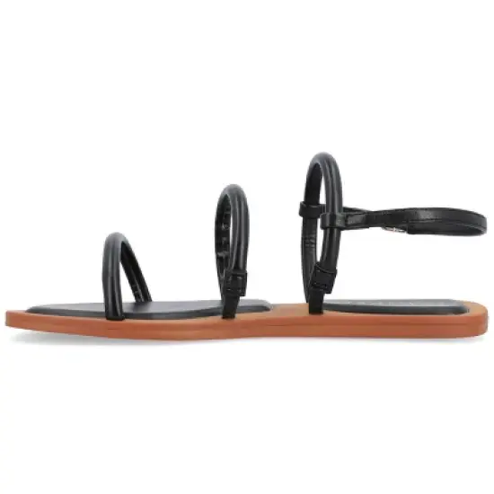 Journee Collection Womens Karrio Tru Comfort Foam Buckle Sling Back Flat Sandals image {1}