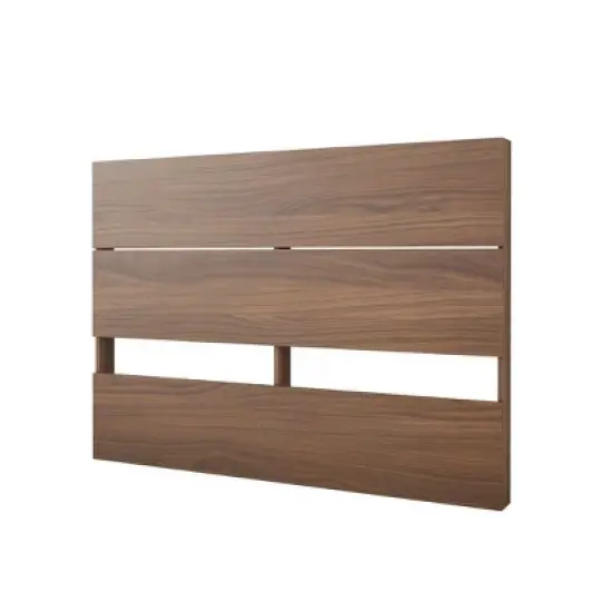 Solari Bed with Headboard Walnut/Black - Nexera image {2}