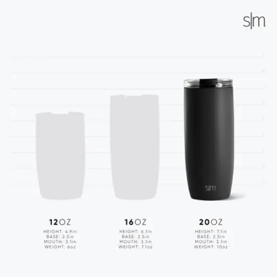 NFL Tampa Bay Buccaneers Simple Modern Stainless Steel Voyager Travel Mug - 20oz image {2}