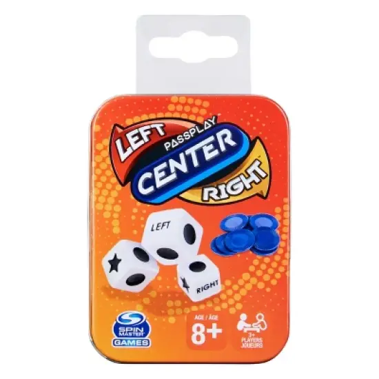 Spin Master Games Left Center Right Tin Dice Game image {7}