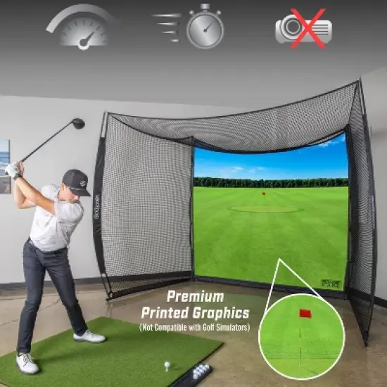 GoSports Range Cage Golf Practice Hitting Net image {1}