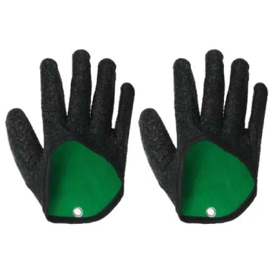 Unique Bargains High Strength Cut Resistant Waterproof Easy to Clean Anti-Slip Fishing Gloves 2 Pcs image {5}