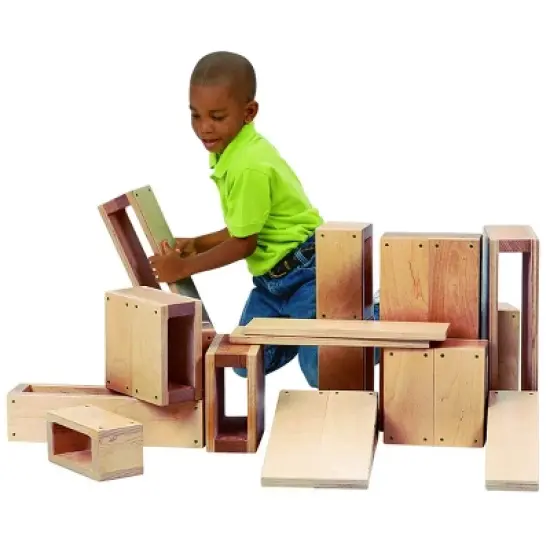 Kaplan Early Learning Junior Hollow Block Set  - 16 pcs image {3}