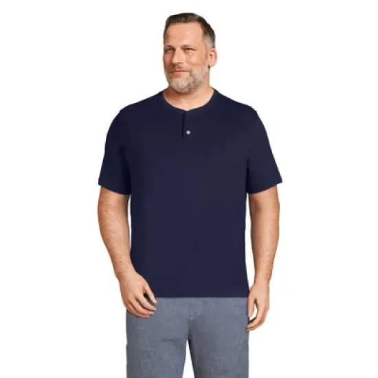 Lands' End Men's Short Sleeve Super-T Henley image {4}