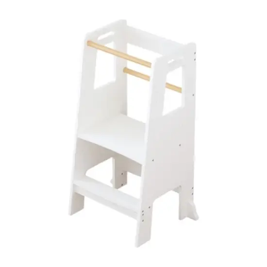Dronkon MDF Toddler Tower, Toddler Kitchen Helper Step Stool image {5}