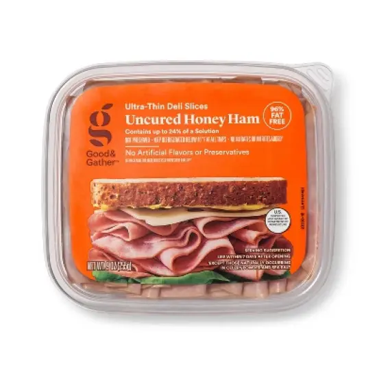 Uncured Honey Ham Ultra-Thin Deli Slices - 9oz - Good & Gather&trade; image {3}