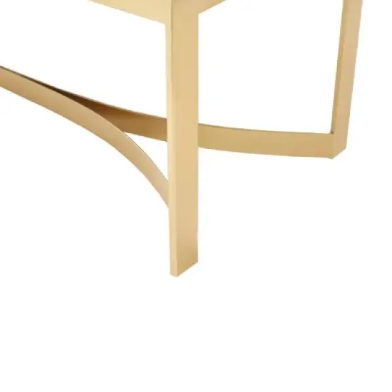 Secor Upholstered Accent Bench with Metal Base - Martha Stewart image {6}