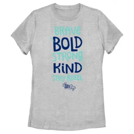 Women's Rebel Girls Brave and Bold Stack T-Shirt image {3}