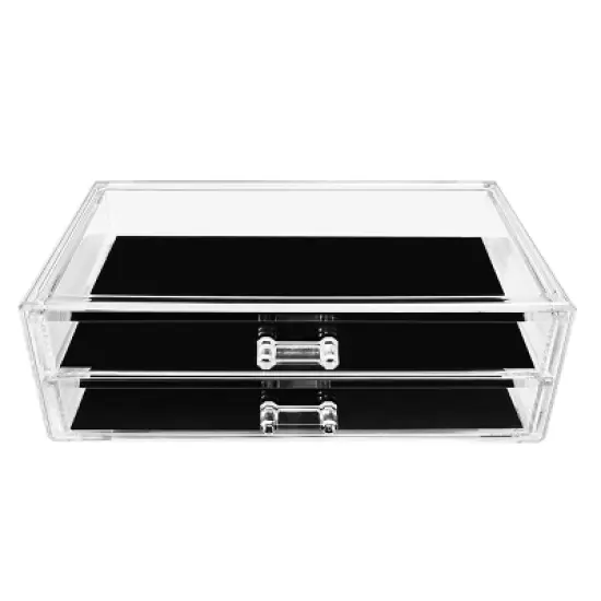 Sorbus Stackable Acrylic Drawers - Perfect for Organizing Makeup Palettes, Hair Accessories, Cosmetics & more image {3}