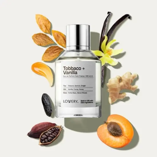 Lovery Tobacco and Vanilla Eau de Parfum - 100ml Clean Ingredient Perfume Fragrance - Made in USA image {1}