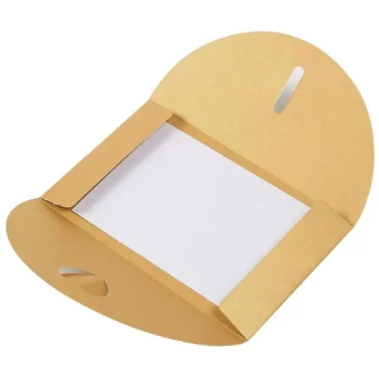 Juvale 24-Pack Craft Envelopes with Heart Clasps, Blank Postcard Included, Shimmer Gold, 6.8" x 4.3" image {3}