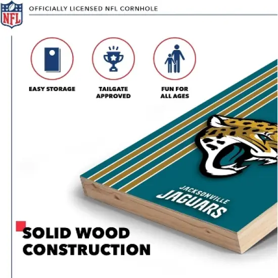 NFL Jacksonville Jaguars 2'x3' Wood Cornhole Set image {2}