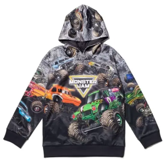 Monster Jam Maximum Destruction Son-uva Digger Earth Shaker Fleece Pullover Hoodie Toddler  image {2}