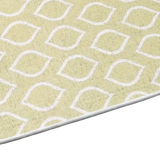 Sussexhome Drop Collection Cotton Heavy Duty Low Pile Area Rug , 2' x 3' image {4}