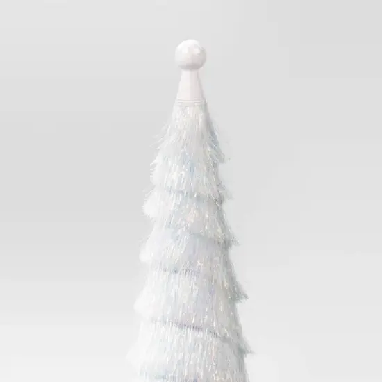 18" Christmas Tinsel Tree Decor Iridescent - Wondershop&trade; image {2}