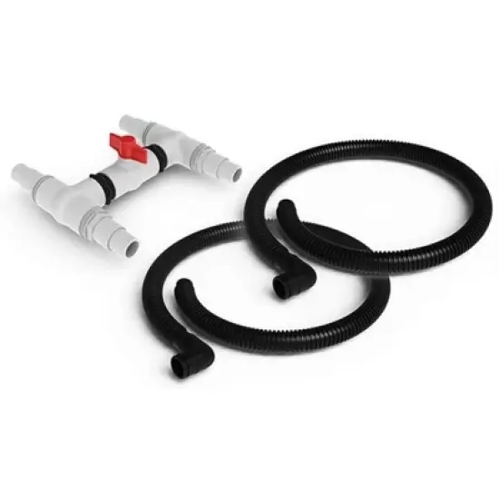 Pool Master Above-Ground Swimming Pool Solar Heating Panel Accessory Kit 11pc 60" - Black/White image {1}