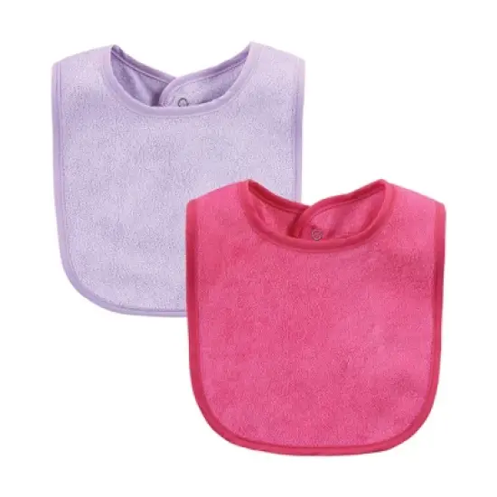 Hudson Baby Infant Girls Rayon from Bamboo Bib with Waterproof Lining 10pk, Pink Mint, One Size image {3}