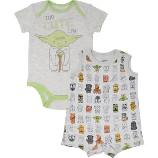 Star Wars Yoda Short Sleeve Bodysuit & Sleeveless Romper image {10}