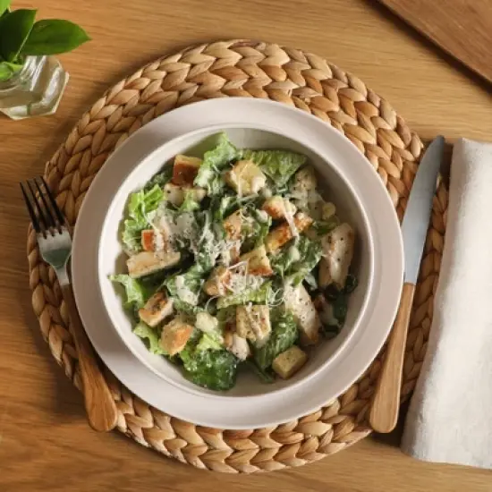 Gibson Home Candy Skies 12 Piece Unbreakable Wheat Straw Melamine Dinnerware Set - Pink image {3}