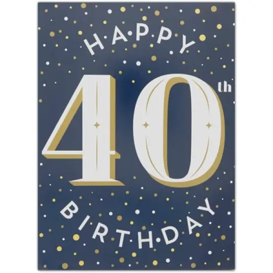 Sparkle and Bash 12 Pieces 40th Birthday Party Supplies, Table Centerpieces, Wall Ceiling Decorations Confetti String image {5}