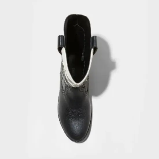 Girls' Bri Western Boots - Cat & Jack&trade; Black image {2}