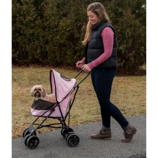Pet Gear Travel Lite Dog Stroller - Pink - S image {4}