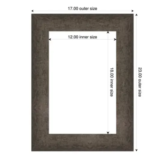 Amanti Art Dappled Light Bronze Framed Dry Erase Magnetic Board image {4}