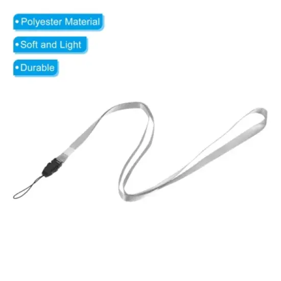 Unique Bargains Polyester Wear-resistant Name Tag Neck Lanyards with Hook 10 Pcs image {3}