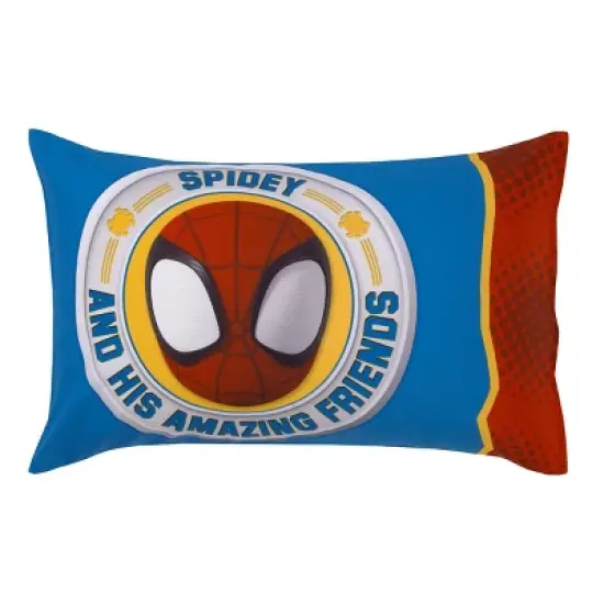 Marvel Spidey and His Amazing Friends Blue, Red, Yellow, and Green, Team Up 4 Piece Toddler Bed Set image {4}