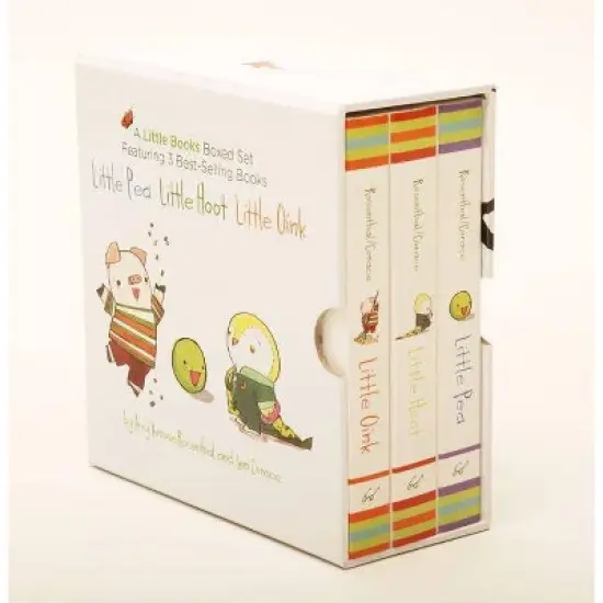 Little Books Boxed Set: Little Pea, Little Hoot, Little Oink - by  Amy Krouse Rosenthal (Board Book) image {1}