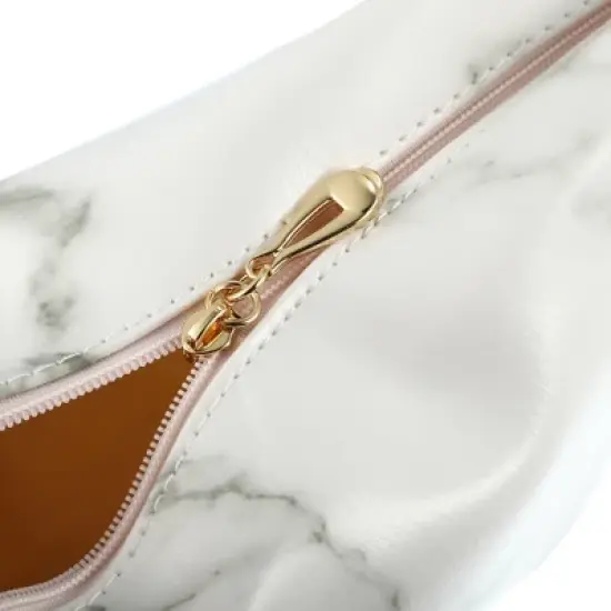 Unique Bargains PU Leather Waterproof Makeup Bag Cosmetic Case Makeup Bag for Women S Size image {5}