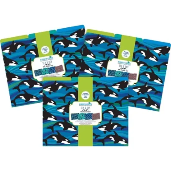 Barker Creek Sea and Sky 14pt Letter-Size File Folders Multi-Design Set 36 per Set: Top Tab, Non-Pronged, 50 Sheet Capacity image {2}