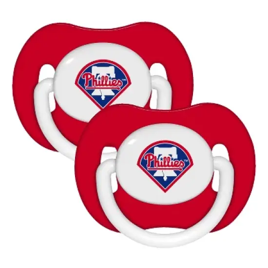 BabyFanatic Official Sport Pacifier 2-Pack - MLB Philadelphia Phillies image {1}