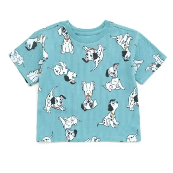 Disney Baby Waffle Knit T-Shirt and Shorts Outfit Set Newborn to Infant image {3}