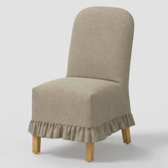 Replacement Ruffled Slipcover Only for Rounded Back Dining Chair - Threshold&trade; image {11}