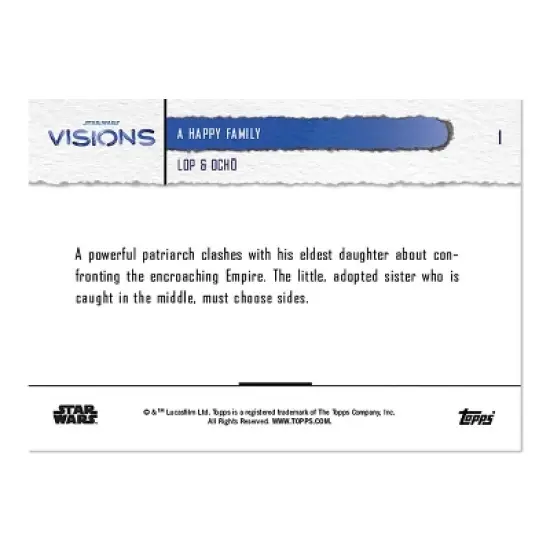 TOPPS NOW 2021 Star Wars Visions 5-Card Pack | Lop & Ocho image {4}